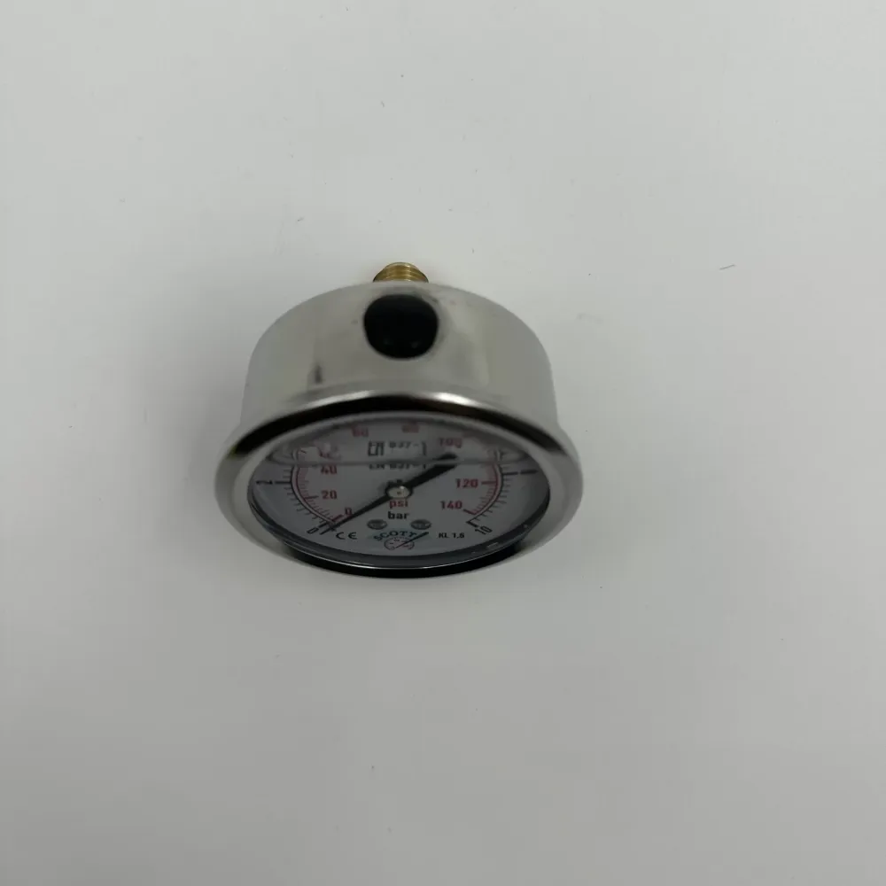 Ø 63 -0 - 10 BAR 1/4 GLİSERİNLİ ARKA ÇIKIŞLI MANOMETRE (Lisinya)