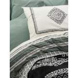 Çift Kişilik Battaniyeli Nevresim Takımı Hardy Yeşil