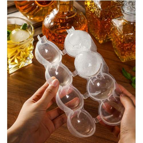 4 Bölmeli Küre Buz Topu Kalıbı - Yuvarlak Buz Topu 4 Bölmeli Küre Buz Topu Kalıbı - Yuvarlak Buz Topu