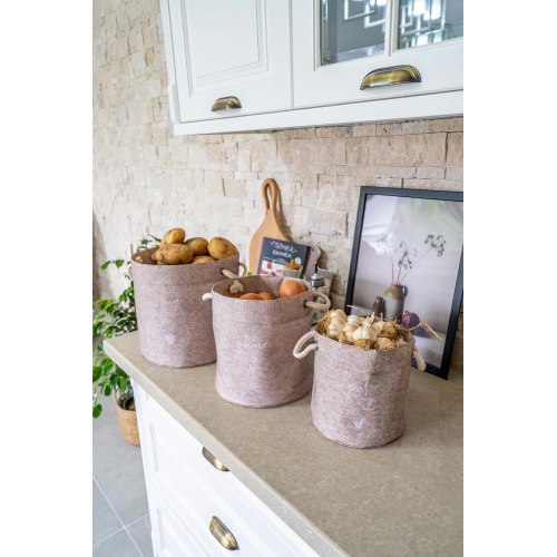 Kulplu Yuvarlak Düzenleyici Çok Amaçlı Kolay Taşınabilen Organizer Keçe Sepet (3lü Set) Kulplu Yuvarlak Düzenleyici Çok Amaçlı Kolay Taşınabilen Organizer Keçe Sepet (3lü Set)