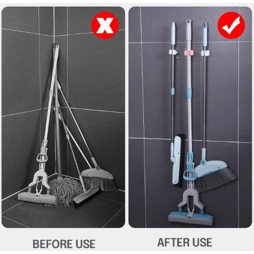 Pratik Yapışkanlı Pratik Mop Tutucu 4 Adet Beyaz Pratik Yapışkanlı Pratik Mop Tutucu 4 Adet Beyaz