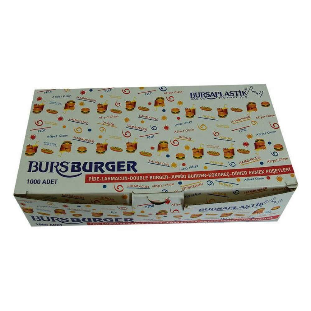 Bursburger Pide Lahmacun Burger Kokoreç Döner Ekmek Hışır Poşeti 13X26 1000 Adet Bursburger Pide Lahmacun Burger Kokoreç Döner Ekmek Hışır Poşeti 13X26 1000 Adet