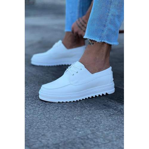 Beyaz Erkek Saraclı Casual Ayakkabı Beyaz Erkek Saraclı Casual Ayakkabı