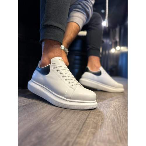 Yüksek Taban Günlük Ayakkabı Beyaz Yüksek Taban Günlük Ayakkabı Beyaz