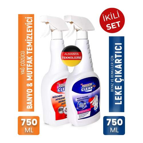 Ikili Set - Leke Çıkarıcı Sprey ve Banyo Mutfak Temizleyici Sprey Oxi Güç 750ML Ikili Set - Leke Çıkarıcı Sprey ve Banyo Mutfak Temizleyici Sprey Oxi Güç 750ML
