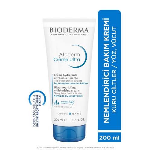 Bioderma Atoderm Krem Ultra 200 ml Kuru Ciltler İçin Nemlendirici Krem Bioderma Atoderm Krem Ultra 200 ml Kuru Ciltler İçin Nemlendirici Krem