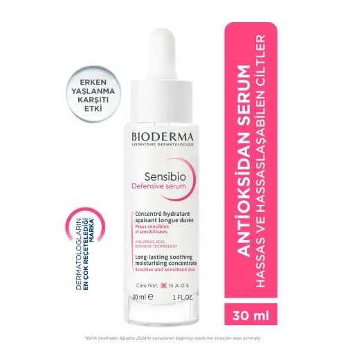 Bioderma Sensibio Defensive Hassas Ciltler Kırışıklık, Yaşlanma Karşıtı Nemlendirici Antioksidan Serum 30 ml Bioderma Sensibio Defensive Hassas Ciltler Kırışıklık, Yaşlanma Karşıtı Nemlendirici Antioksidan Serum 30 ml