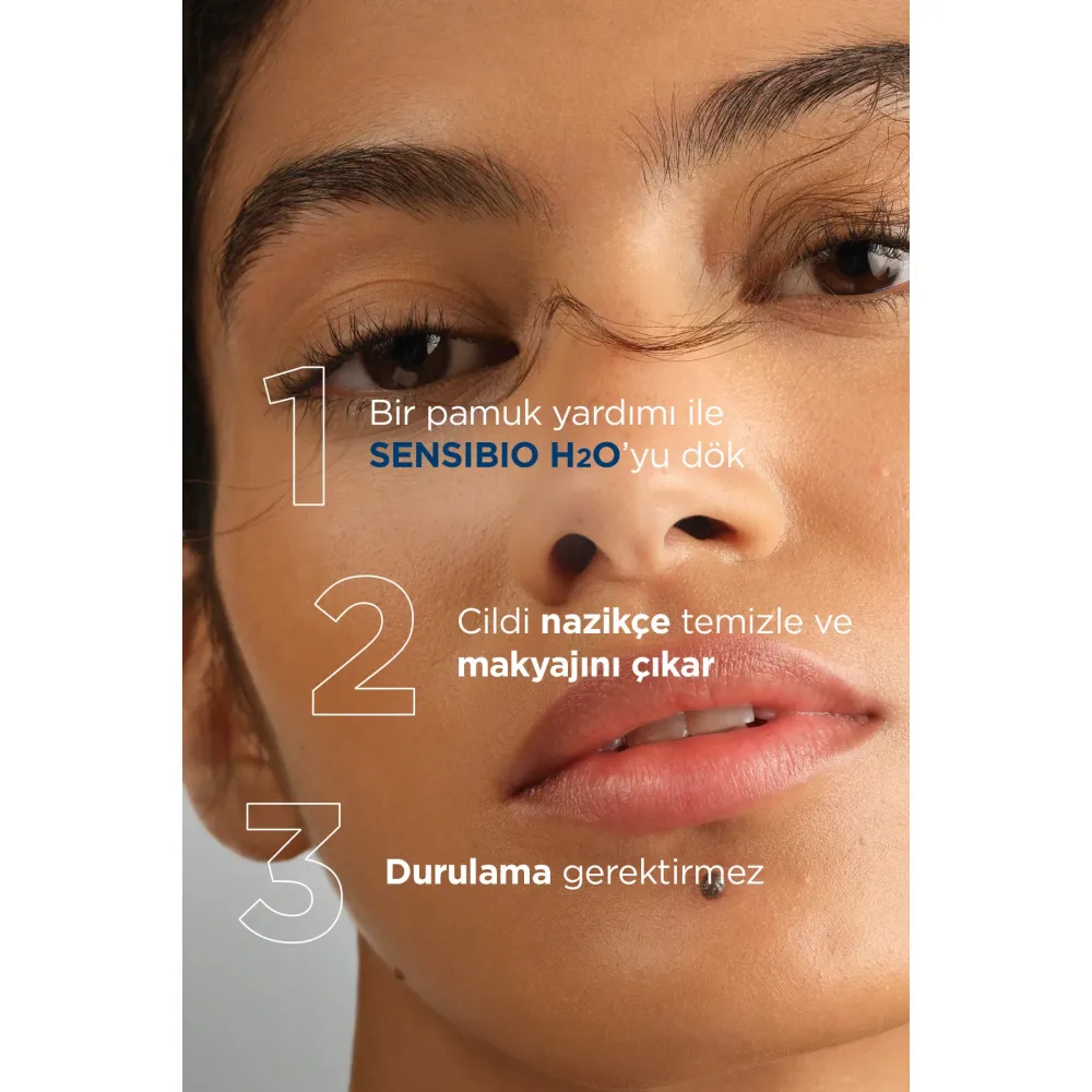 Bioderma Sensibio H2O Hassas ve Normal Ciltler için Micellar Makyaj Temizleme Suyu 500 ml