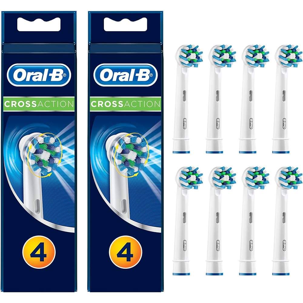 Oral-B Cross Action 8 Adet Diş Fırçası Yedek Başlığı