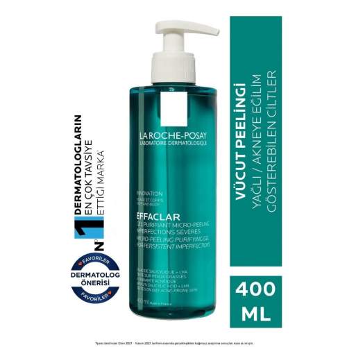 La Roche-Posay 400 ml Effaclar Mikro Peeling Arındırıcı Jel La Roche-Posay 400 ml Effaclar Mikro Peeling Arındırıcı Jel