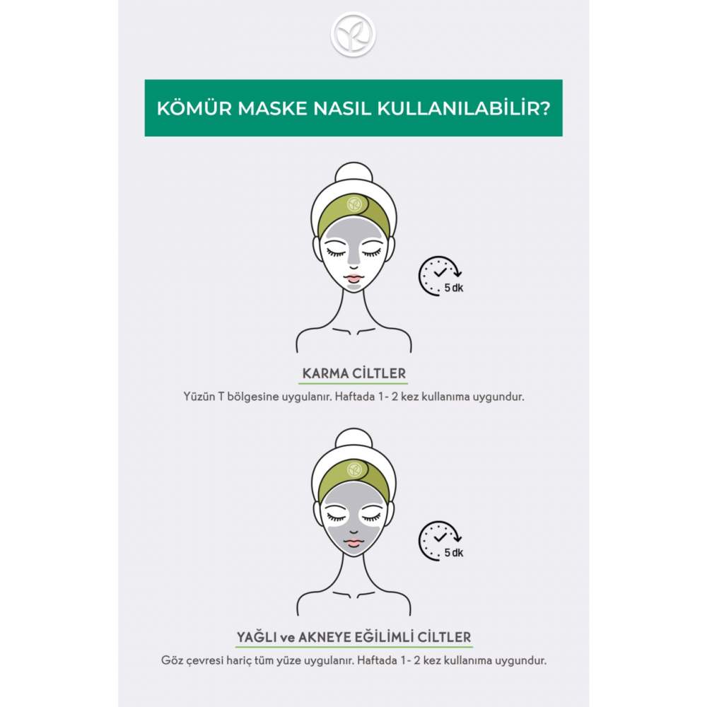 Yves Rocher Arındırıcı Siyah Nokta Karşıtı Kömür Maske-Süksinik Asit-Sebo Active Clear Botanik Kompleks-75ml Yves Rocher Arındırıcı Siyah Nokta Karşıtı Kömür Maske-Süksinik Asit-Sebo Active Clear Botanik Kompleks-75ml