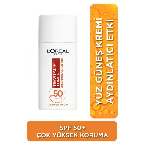 Loreal Paris Revitalift Clinical SPF50+ 50 ml Yüz Güneş Kremi Loreal Paris Revitalift Clinical SPF50+ 50 ml Yüz Güneş Kremi