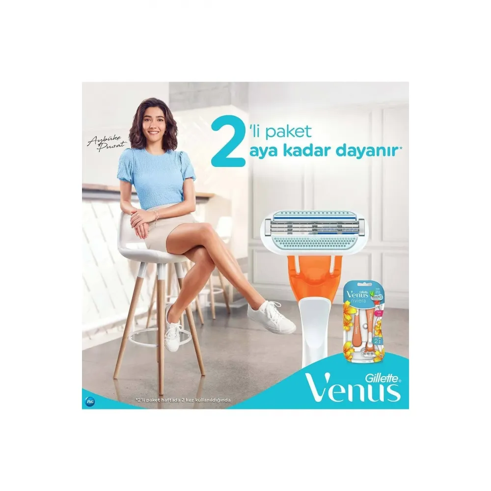 Gillette Venus Riviera 2 li Kullan At Tıraş Bıçağı