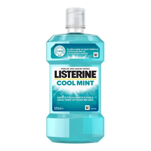 Listerine Cool Mint 500 ml Ağız Bakım Suyu Listerine Cool Mint 500 ml Ağız Bakım Suyu