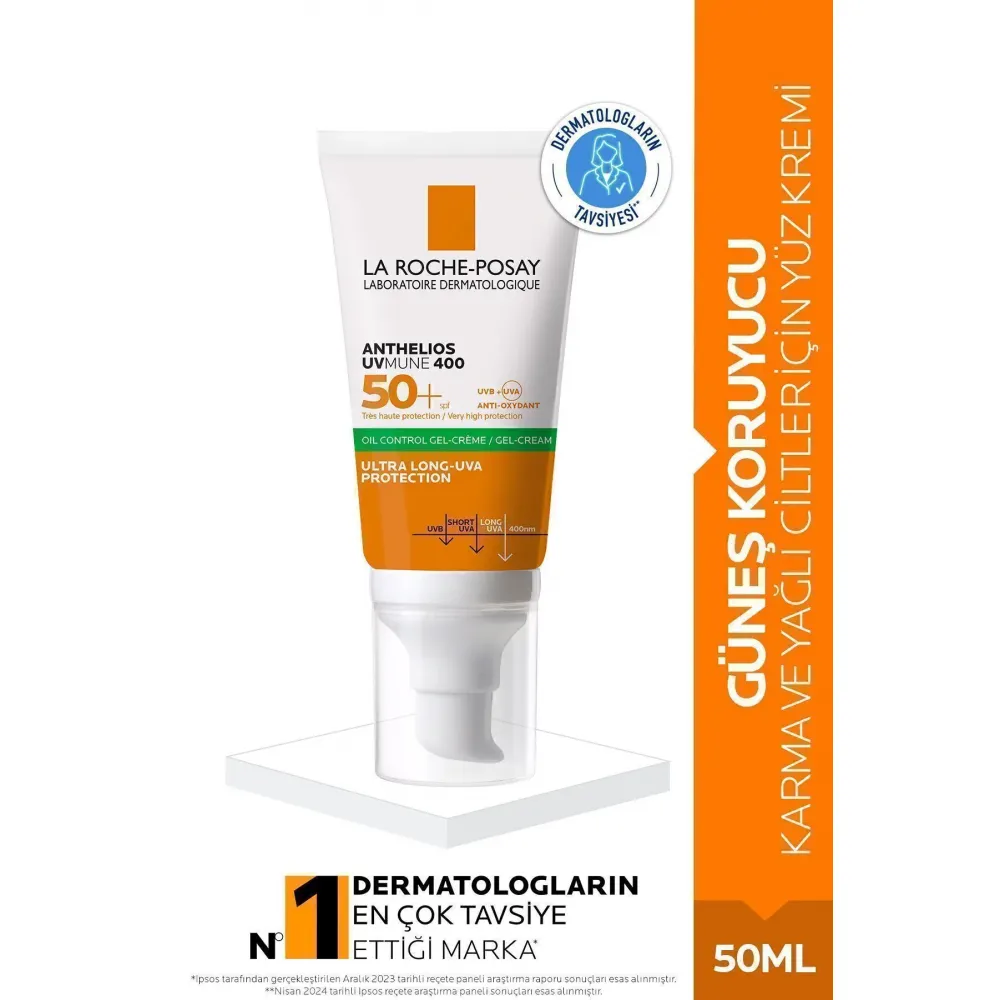 La Roche Posay ANTHELIOS UVMUNE 400 OIL CONTROL GEL-CREAM GÜNEŞ KREMİ