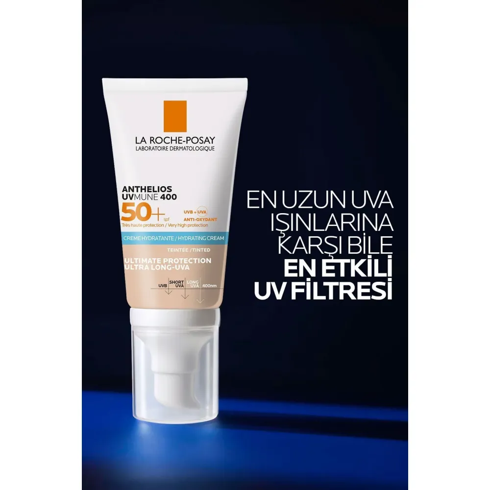 Anthelios UVMUNE 400 Tinted Oil Control Gel-Cream SPF50+ Renkli Güneş Kremi 50ml