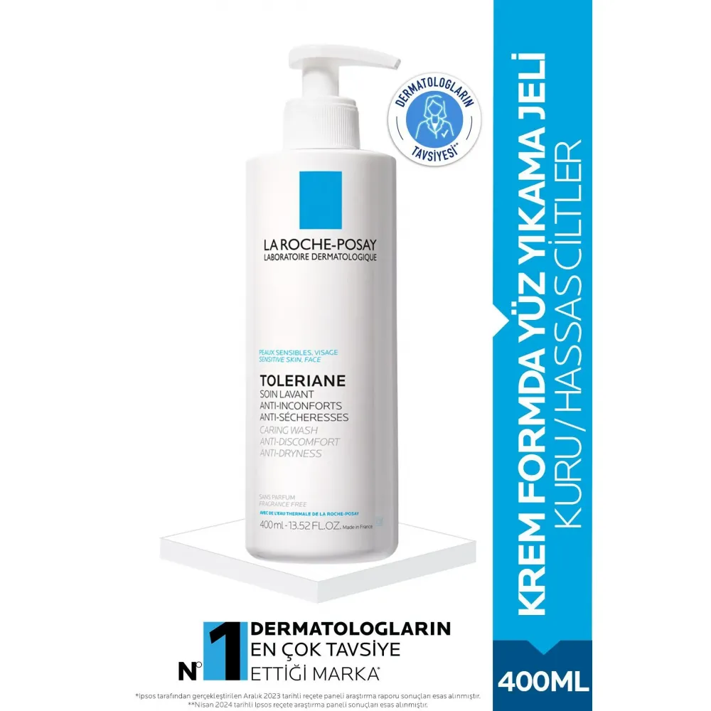 La Roche Posay Toleriane Kuru ve Normal Cilt için Temizleyici Yüz Temizleme Jeli 400 ml