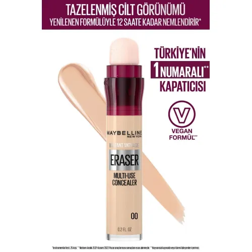 Maybelline New York Instant Age Eraser 00 Ivory Concealer Maybelline New York Instant Age Eraser 00 Ivory Concealer