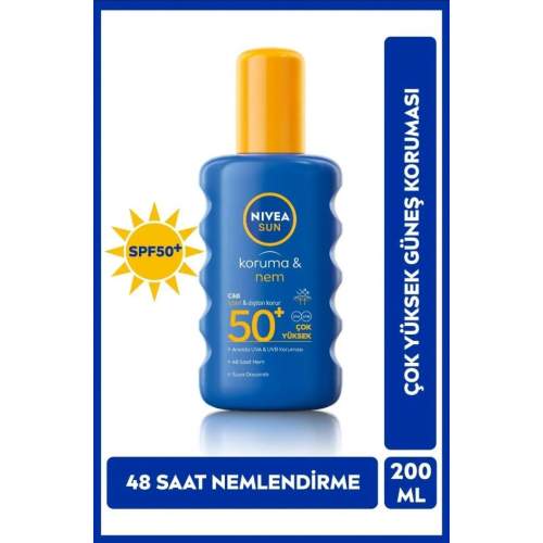 Nivea Sun Koruma Nem SPF20 200 ml Güneş Spreyi Nivea Sun Koruma Nem SPF20 200 ml Güneş Spreyi