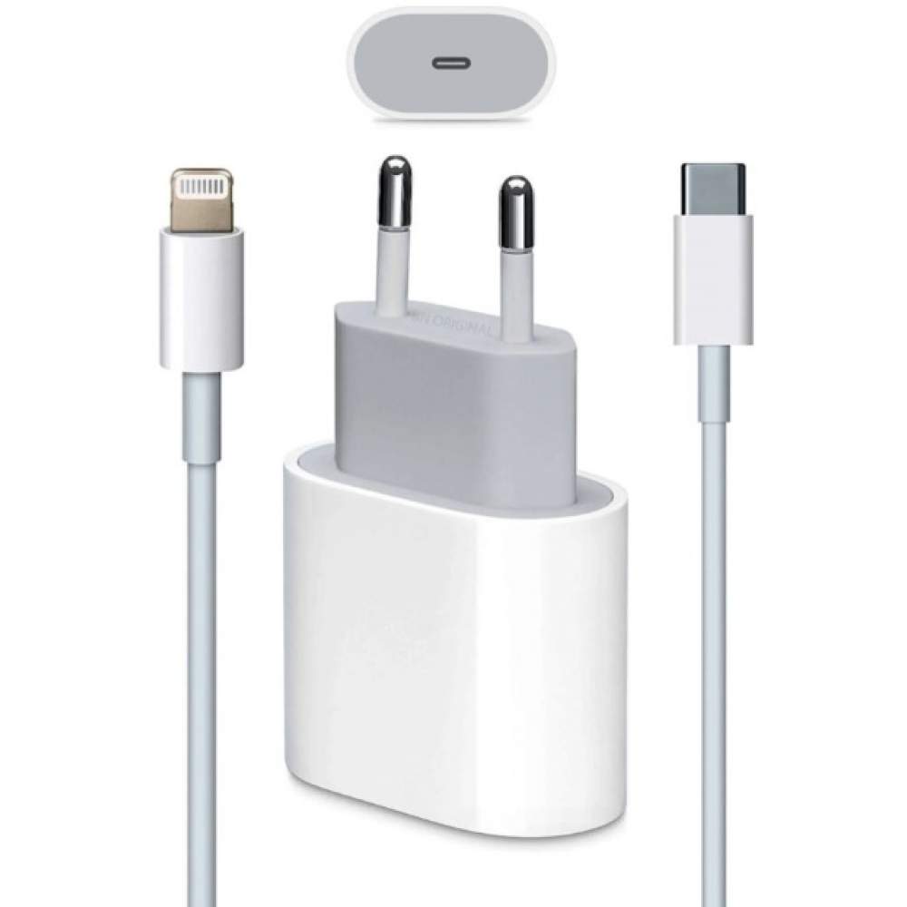 Apple Iphone 20w 12/12 Pro Max Hızlı Şarj Aleti Seti 20w Adaptör+Usbc Kablo