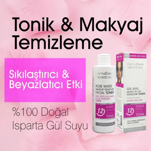 Dermaderm Gül Suyu Özlü Makyaj Temizleme ve Arındırıcı Tonik 200 Ml. Dermaderm Gül Suyu Özlü Makyaj Temizleme ve Arındırıcı Tonik 200 Ml.