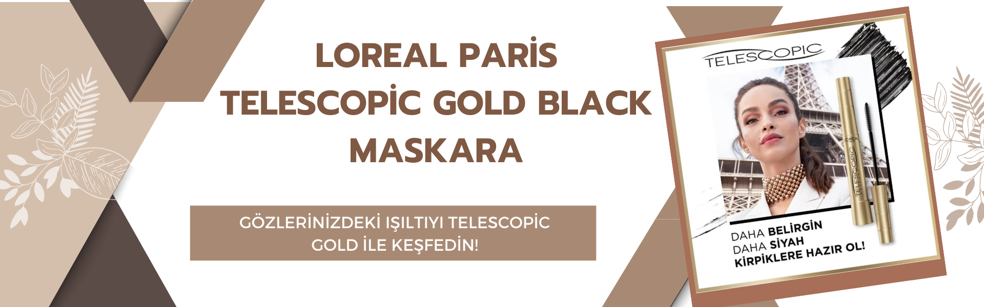 Loreal Paris Telescopic Gold Black Maskara