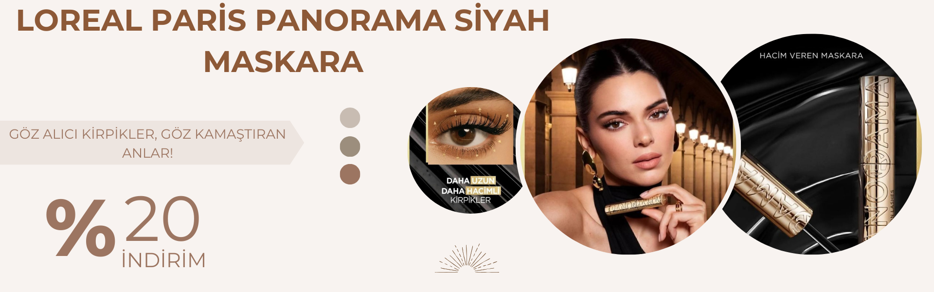 L'Oréal Paris Panorama Hacim Veren Siyah Maskara